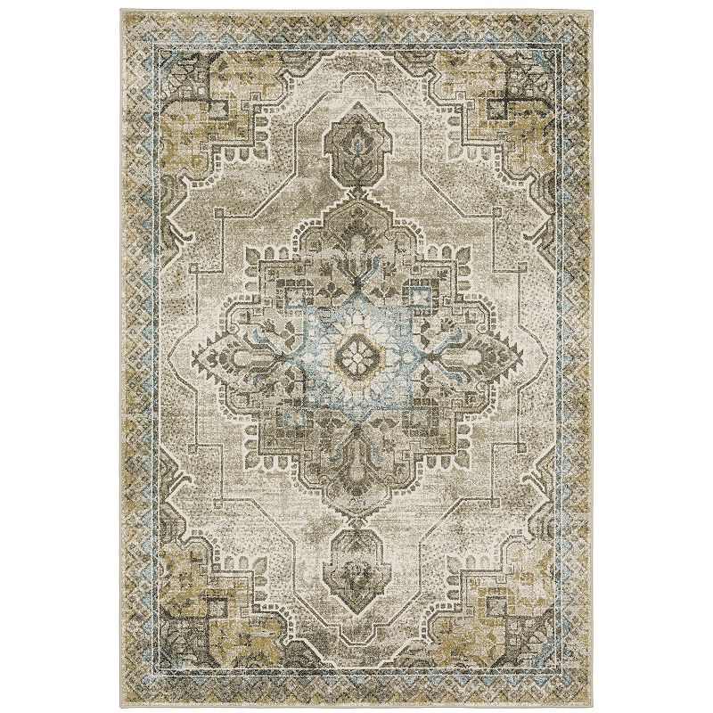 StyleHaven Valor Traditional Jewel Drop Area Rug