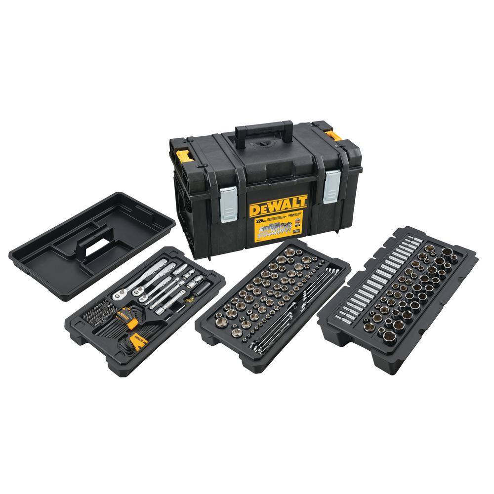 DW Mechanics Tool Set (226-Piece) with TOUGHSYSTEM 22 in. Medium Tool Box DWMT45226H