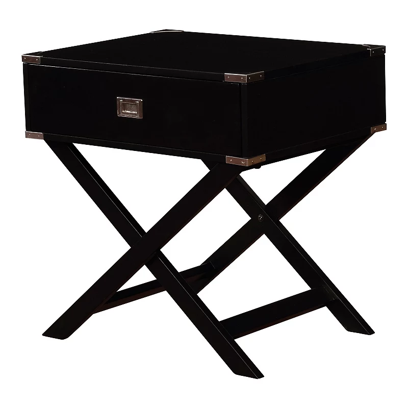 Linon Peggy X-Leg End Table