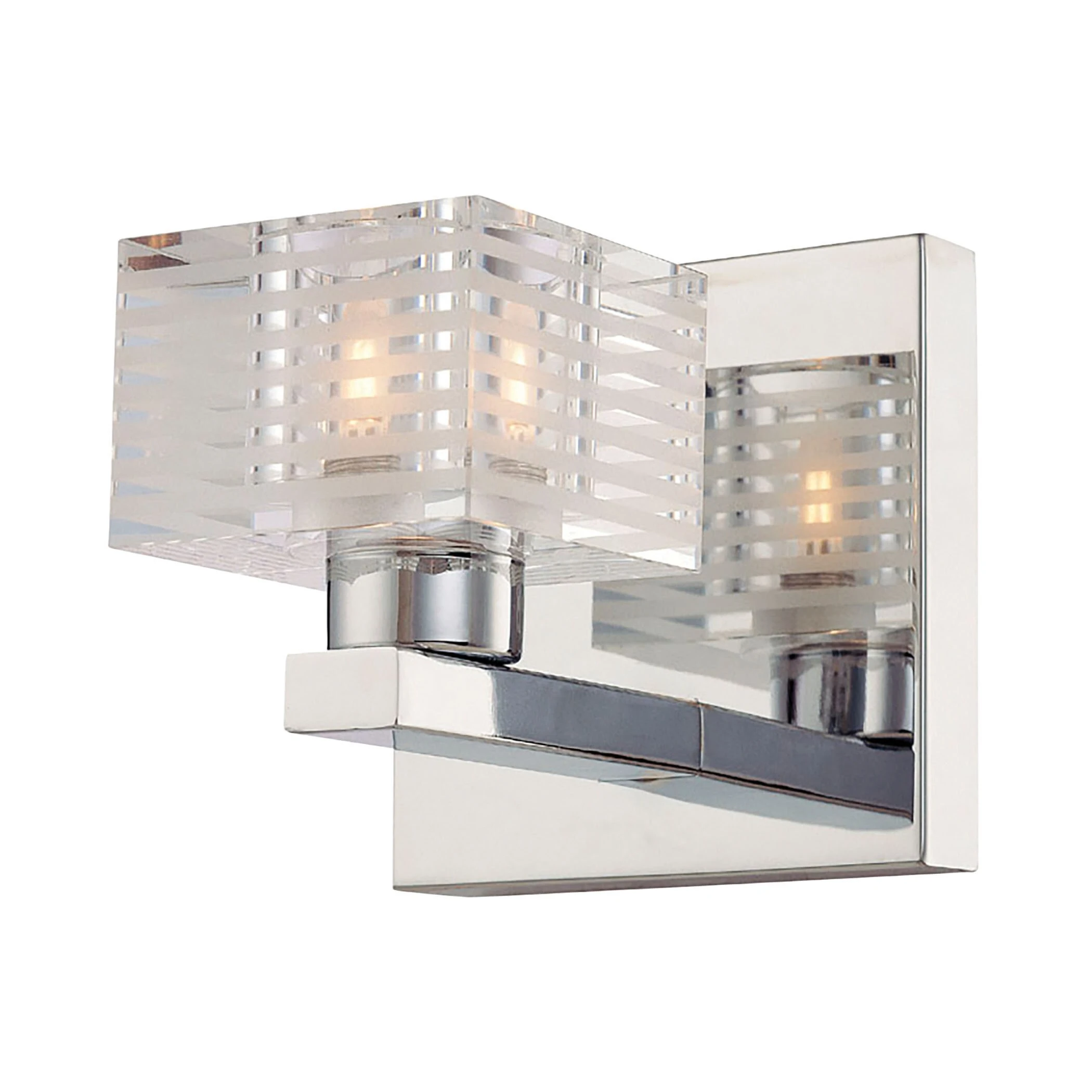 Alico Quatra Chrome and Clear Glass 1-light Vanity