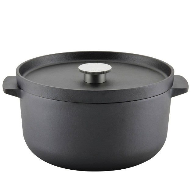 Kitchenaid Cast Iron 6qt Round Dutch Oven Pre seasoned