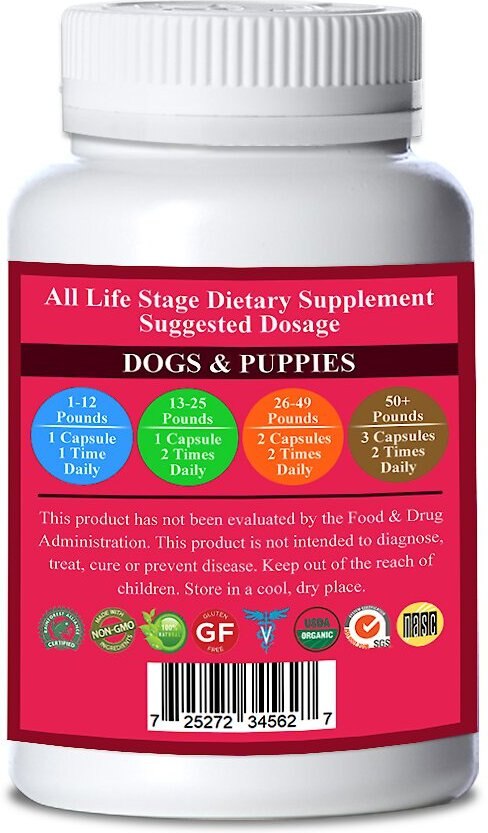 Natura Petz Organics Kick Start My Heart Dog Supplement， 90 count