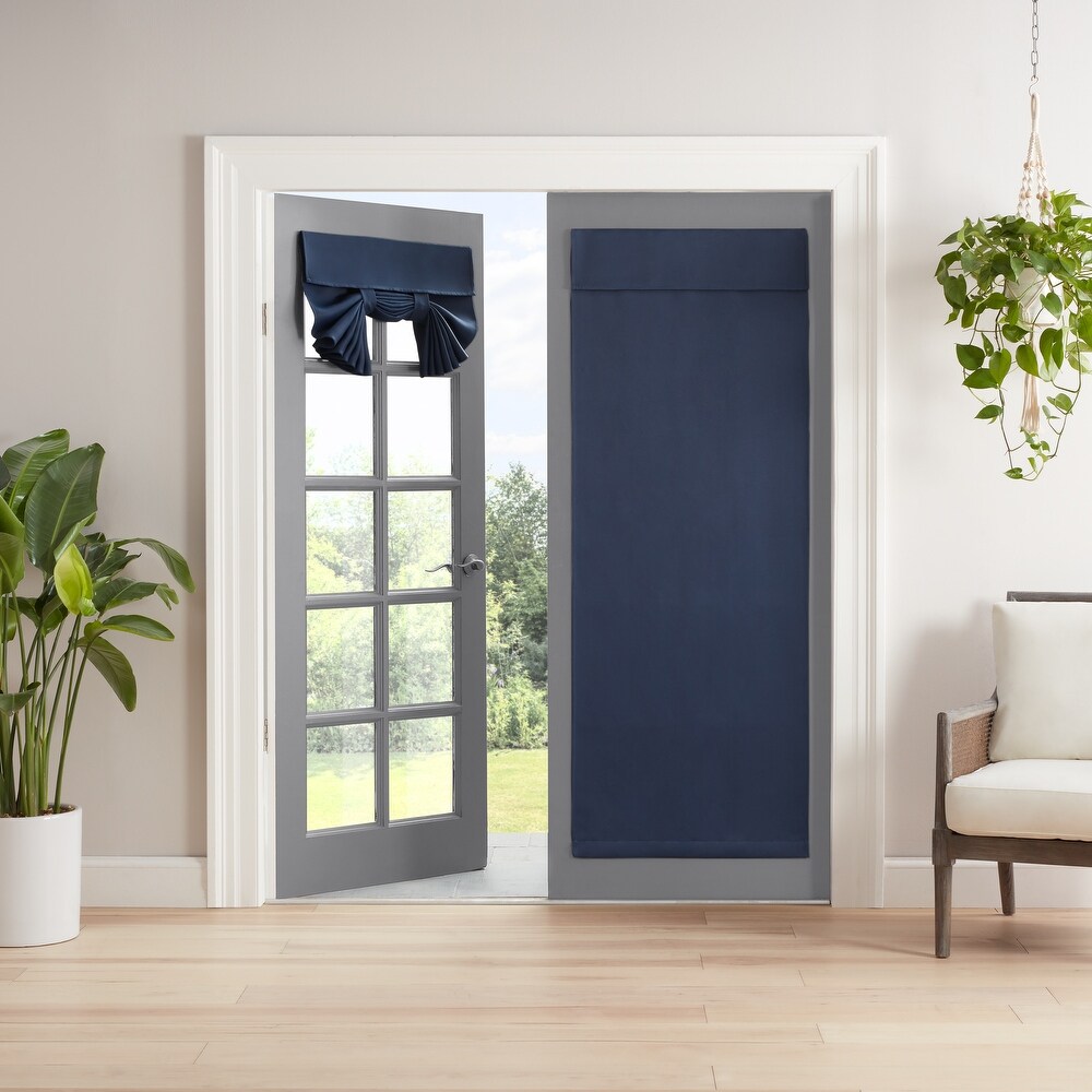 Eclipse Braylon Solid Blackout French Door Panel