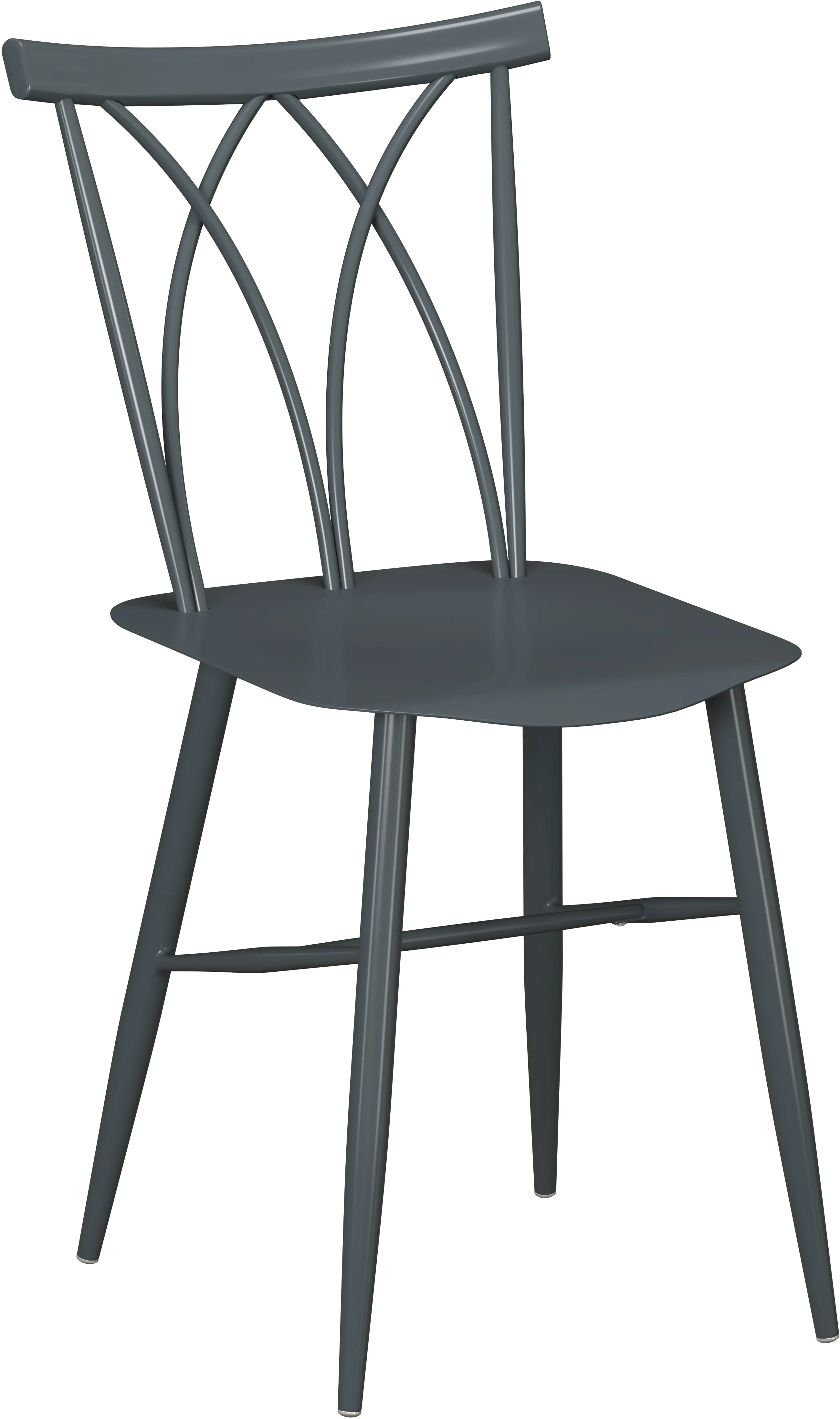 Easton Gray Metal Dining Room Chair (Set of 2)