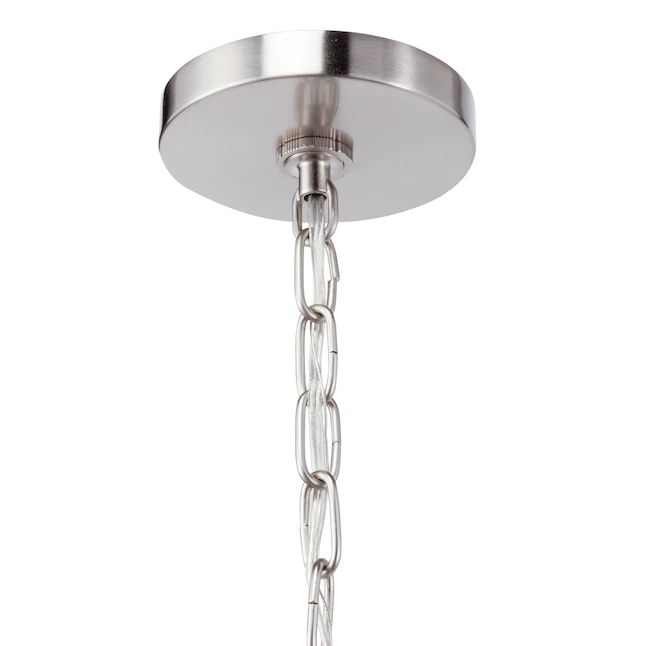 Kichler 34720 Edenbrook 3-Light Brushed Nickel Modern/Contemporary Etched Glass Drum Pendant Light