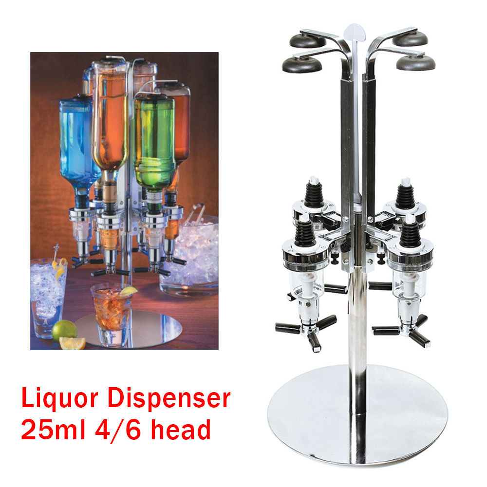 TOOL1SHOoo Liquor Wine Dispenser 25ml Bottle Dispenser Bar Dispenser 4/6 Head Fancy Wine Bottle