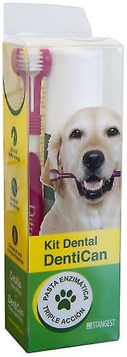 Stangest Dentican Dental Kit with Toothbrush and Toothpaste for Dogs and Cats