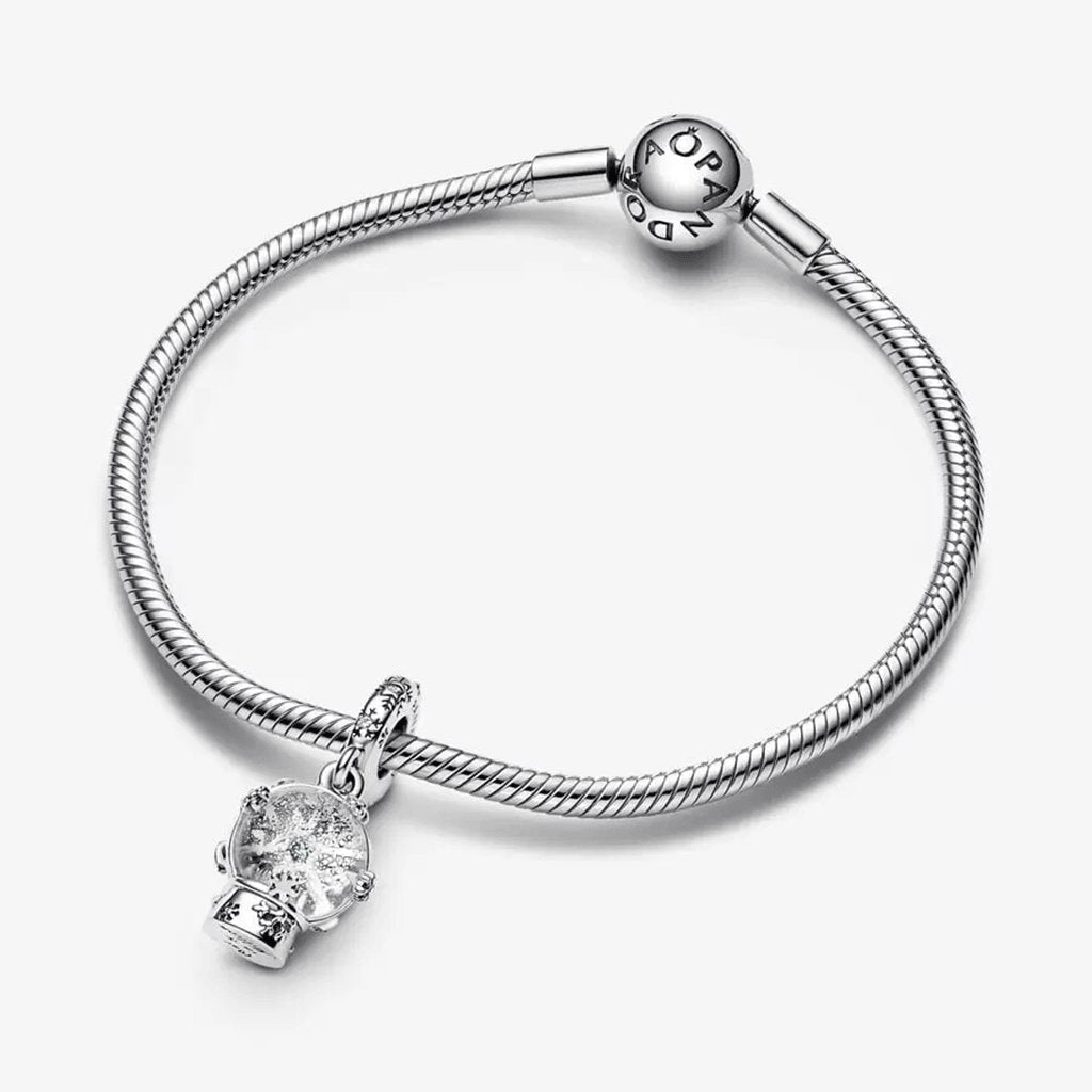 PANDORA  Snowflake Snow Globe Dangle Charm