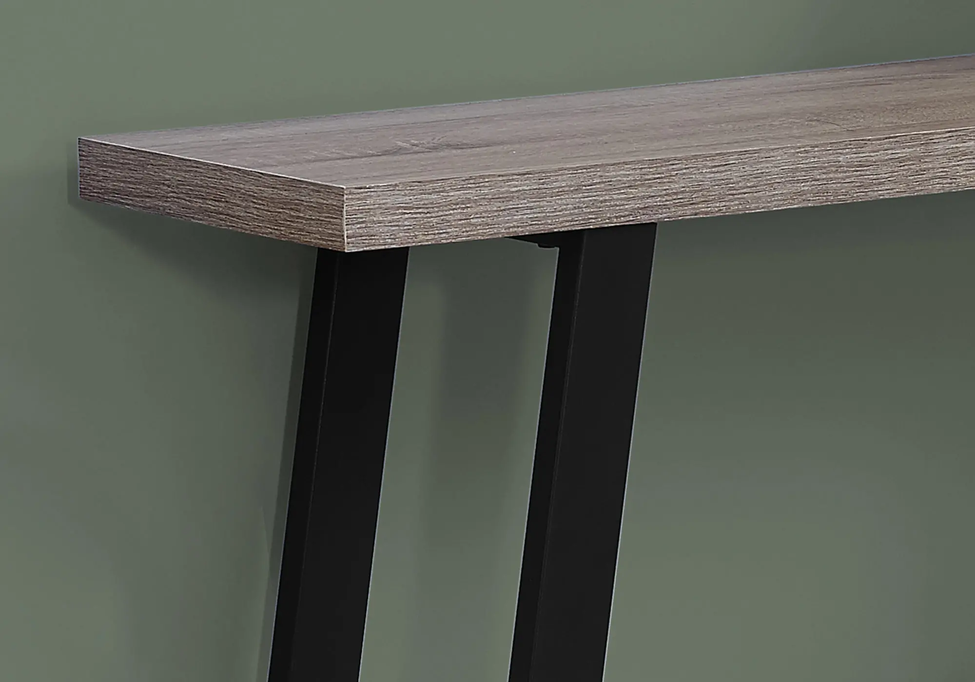 Dark Taupe Console Table