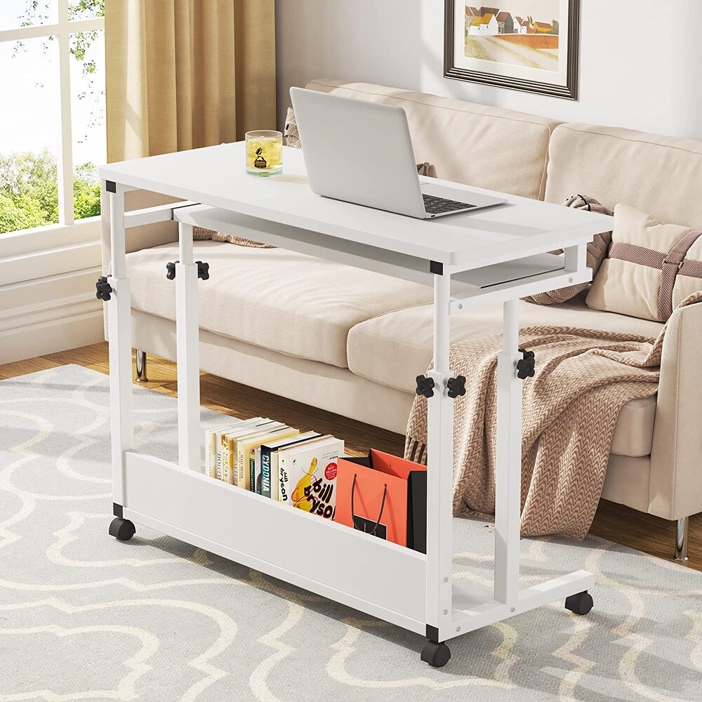 Portable Laptop Desk for Sofa and Bed  Height Adjustable Small Standing Table