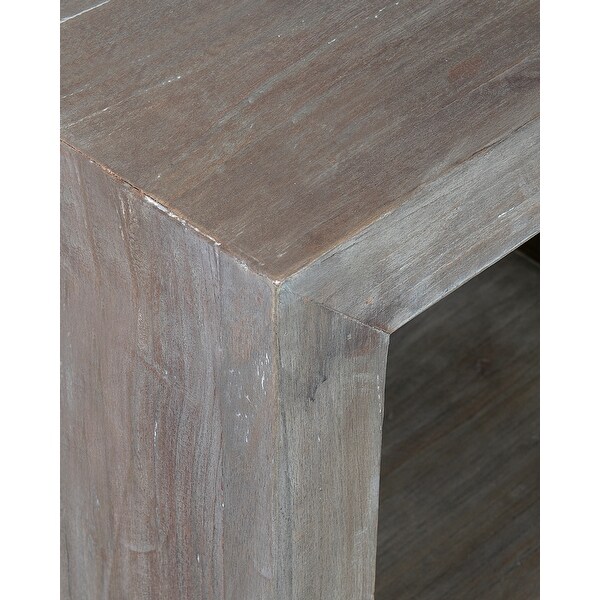 Grey Wash Cube Table - 20x20x20