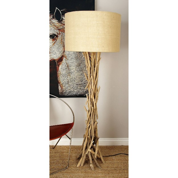 Rustic Floor Lamp Beige Olivia amp May