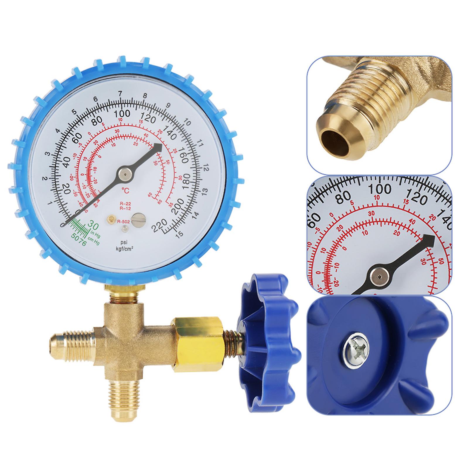 Air Conditioning Refrigerant Recharge Pressure Gauge Manometer Fit For R410a R22 R134a R404a