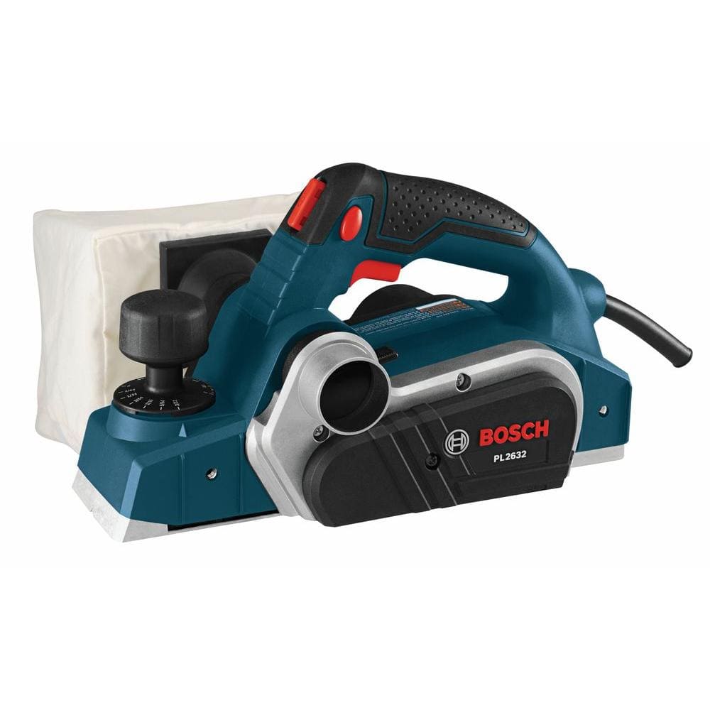 Bosch 6.5 Amp 3-1/4 in. Corded Planer Kit with 2 Reversible Woodrazor Micrograin Carbide Blades and Carrying Case PL2632K