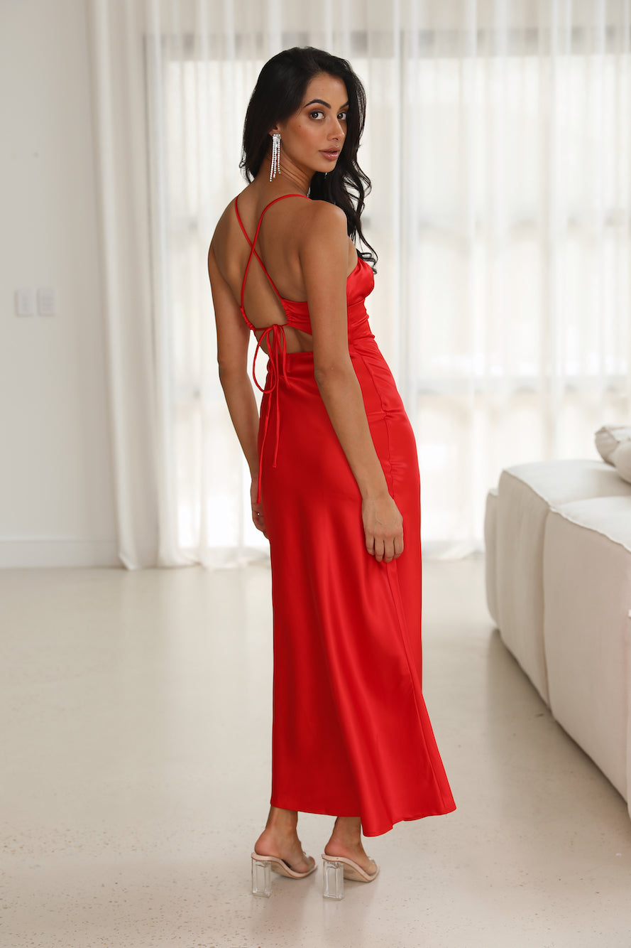 Fave Passages Maxi Dress Red