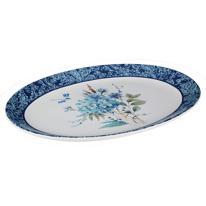 Certified International Bohemian Blue Oval Platter