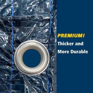 Winter Block 15 ft. Premium Round Winter Pool Cover for Above-Ground Pool Installation Hardware Included WCP15R