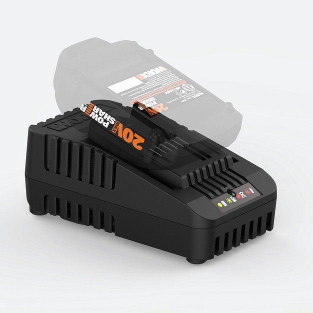 Worx Wa3881 18v 20v Li ion Quick Charger 3a Fits Battery Wa3520 Wa3525 Wa3575 Wa3578 Wa3512 Wa3512 1 Wa3522 Wa3544 Wa3671