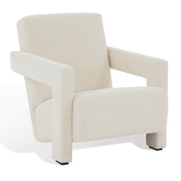 SAFAVIEH Couture Taylor Modern Velvet Accent Chair - 27 in. W x 35 in. D x 30 in. H