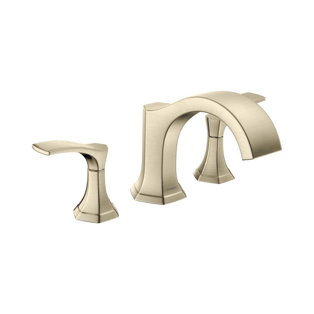 Hansgrohe Locarno 2-Handle Deck Mount Roman Tub Faucet in Brushed Nickel 04816820