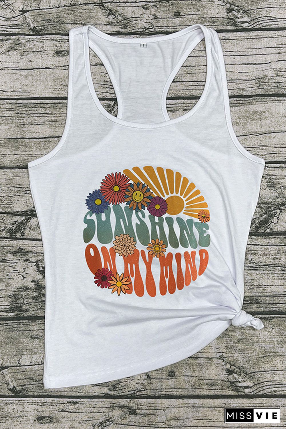 Vintage Sunshine Graphic Tank Top