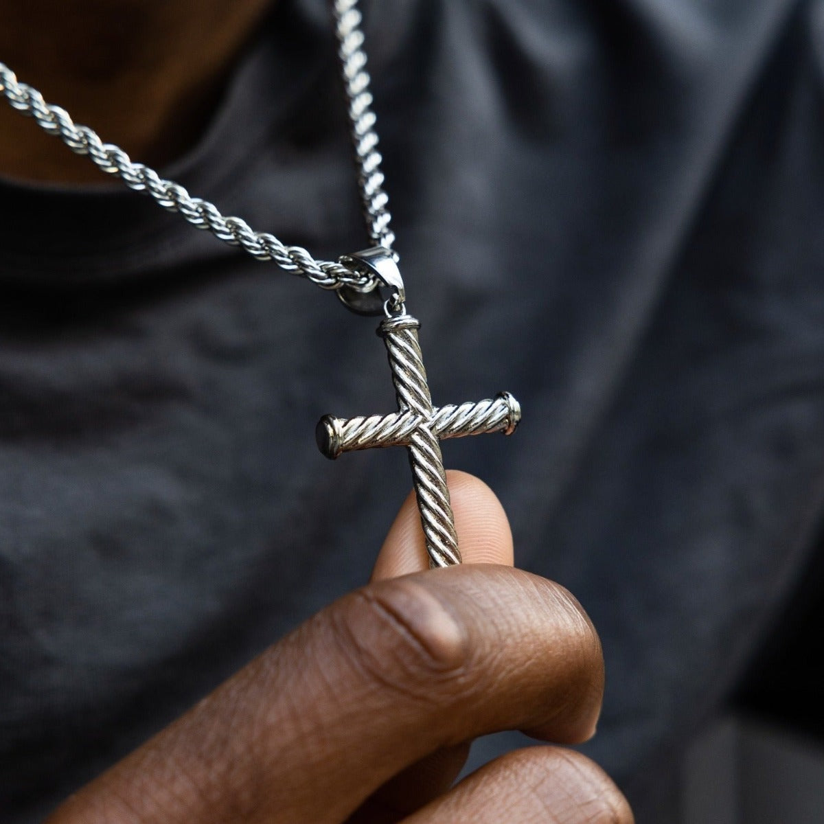 Rope Cross Pendant