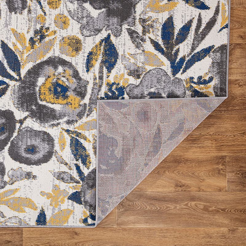 World Rug Gallery Sleek Bohemian Floral Area Rug