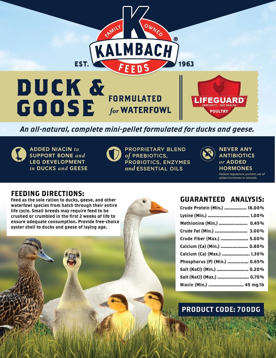 Kalmbach Feeds All Natural Duck and Goose Food