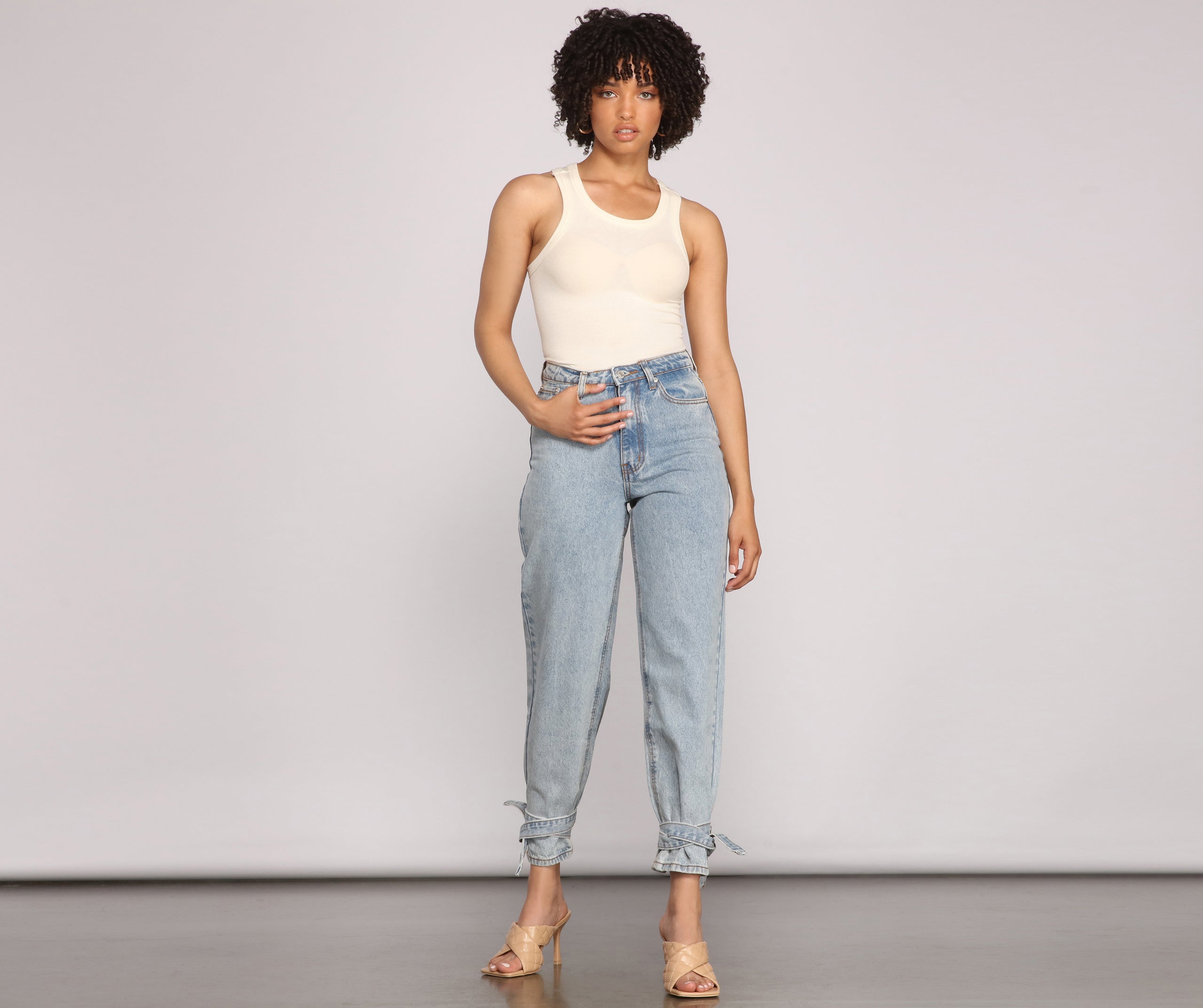 Thinking About You High-Rise Boyfriend Jeans