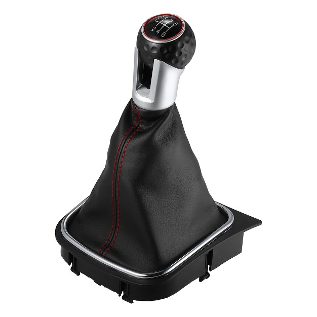 Unique Bargains Car Vehicle 6 Speed Manual Gear Shift Knob For Volkswagen R32 2004 2008 Black 1pc