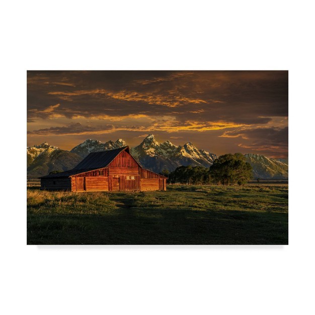 X 24 quot Moulton Barn Sunrise By Galloimages Online Trademark Fine Art