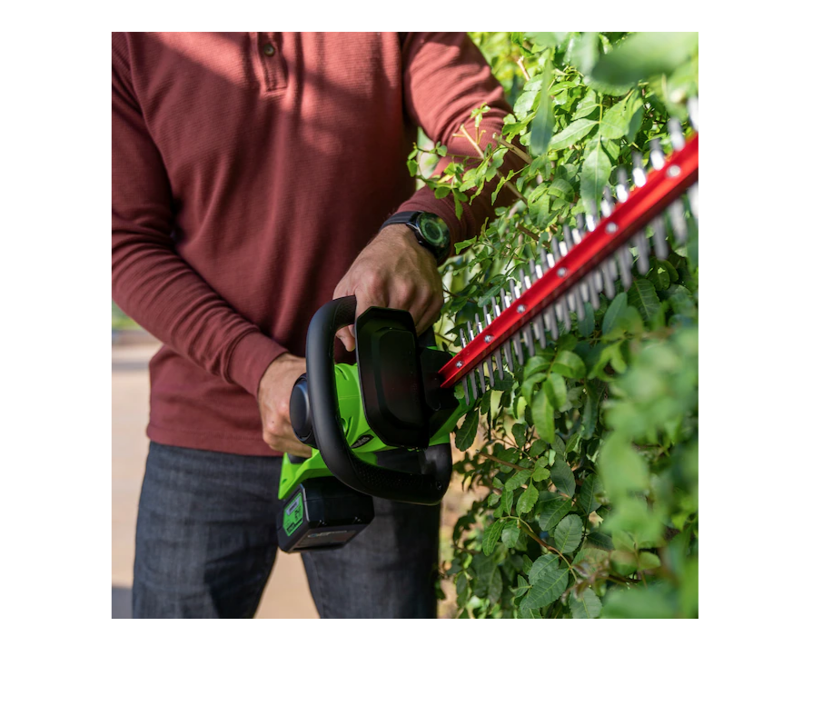 Greenworks HT24B414 24-Volt 22-in Dual Cordless Electric Hedge Trimmer (Battery and Charger Included)