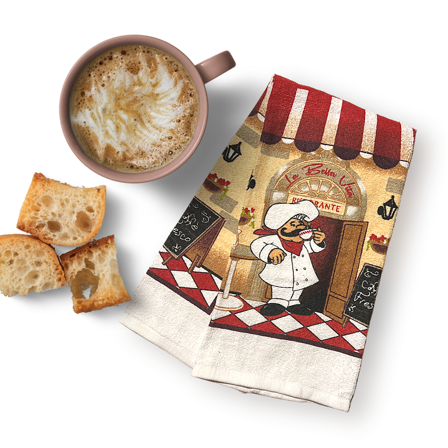 Kitchen Towels - Chef Theme - 2 Pack Dish Towel Chef Classic theme - Kitchen Gadgets