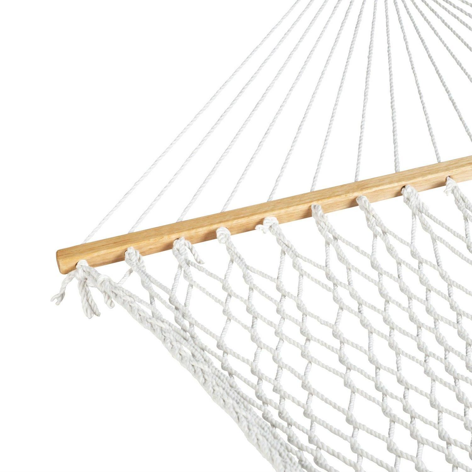 Bliss Hammocks Polyester Rope Hammock w/ Spreader Bars， 80 L x 60 W