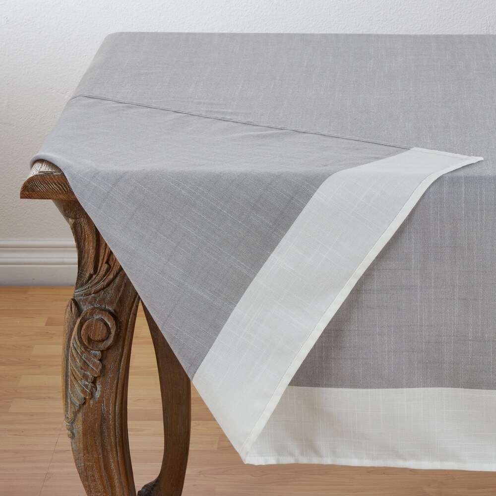 Poly Tablecloth with Banded Border