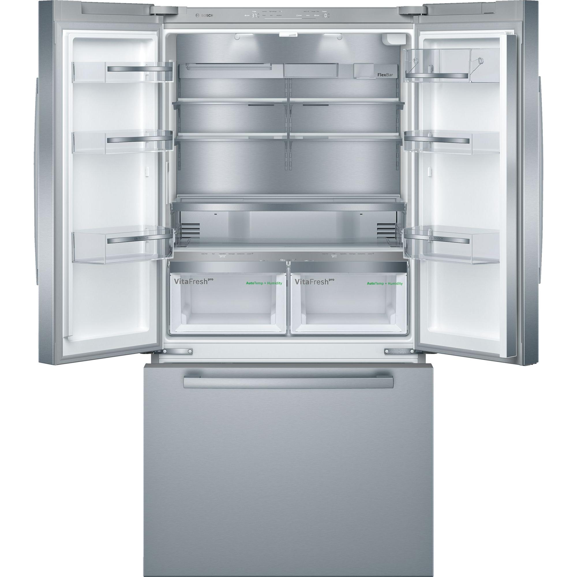 Bosch 36-inch, 21 cu.ft. Counter-Depth French 3-Door Refrigerator with VitaFreshPro™ Drawer B36CT80SNS