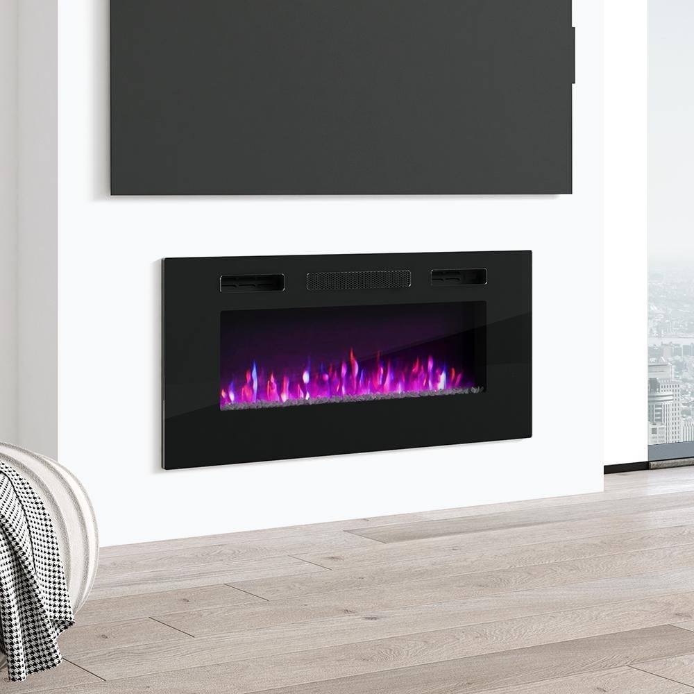 EFire1 40 inch Recessed Wall mounted Electric Fireplace Heater