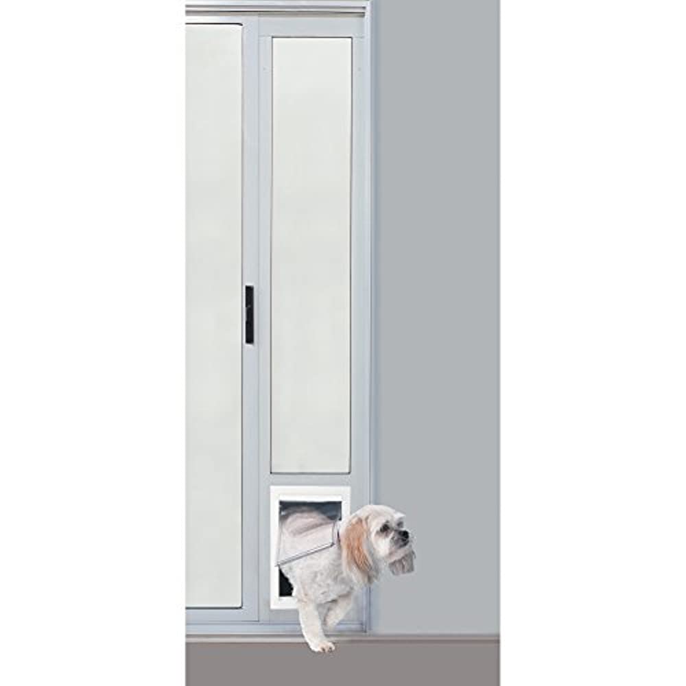 Ideal Pet Glass Pet Door， Aluminum， 77.6 in. H X 11.5 in. W