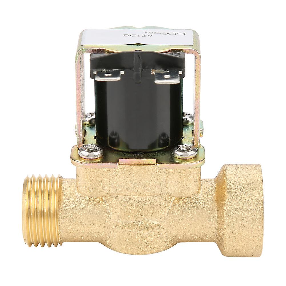 Brass Dn15 G1/2 Normal Closed Pilot-operated Water Inlet Electric Solenoid Valve Dc 12v