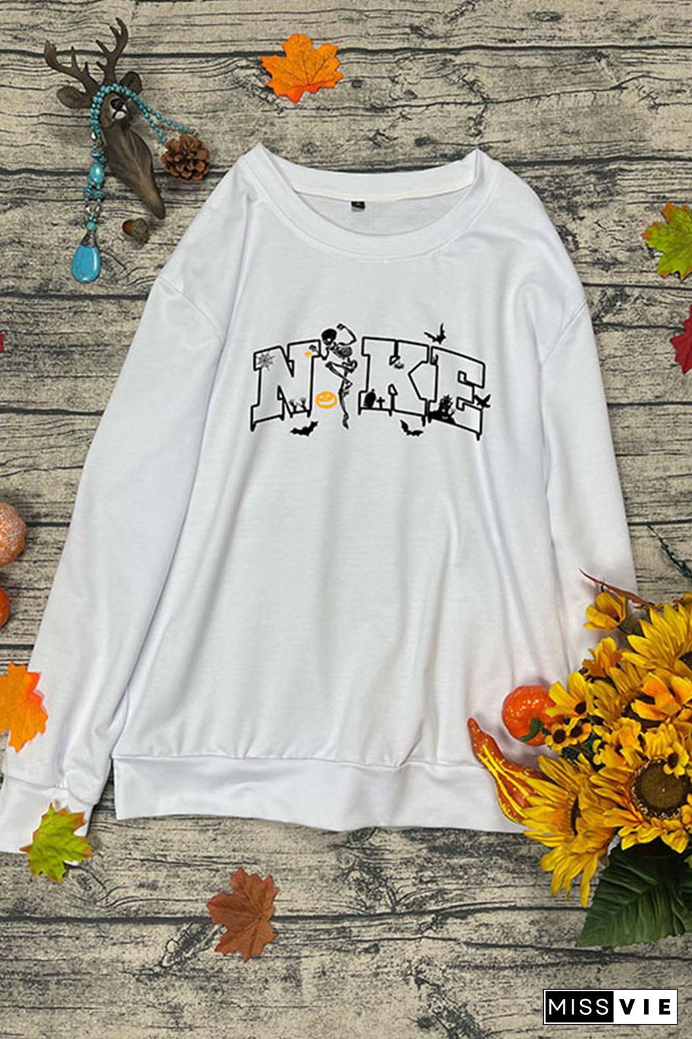 Halloween Skeleton Pumpkin Sweatshirt Wholesale