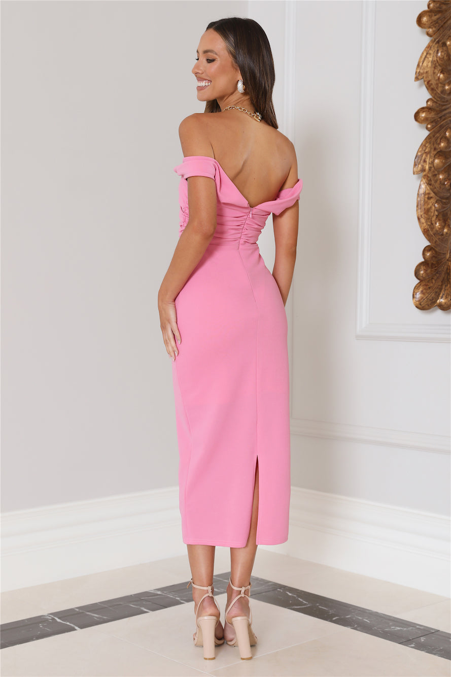 Bring The Style Midi Dress Pink