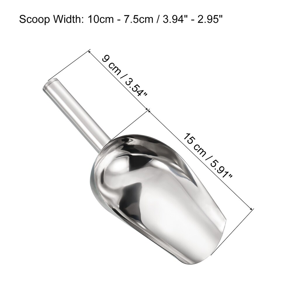 Ice Scoop Stainless Steel 9.5x2.8\