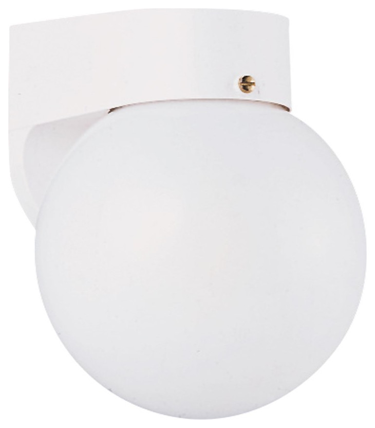 Sea Gull 1 Light Outdoor Wall Lantern 8753EN3 15  White   Contemporary   Outdoor Wall Lights And Sconces   by Lighting and Locks  Houzz