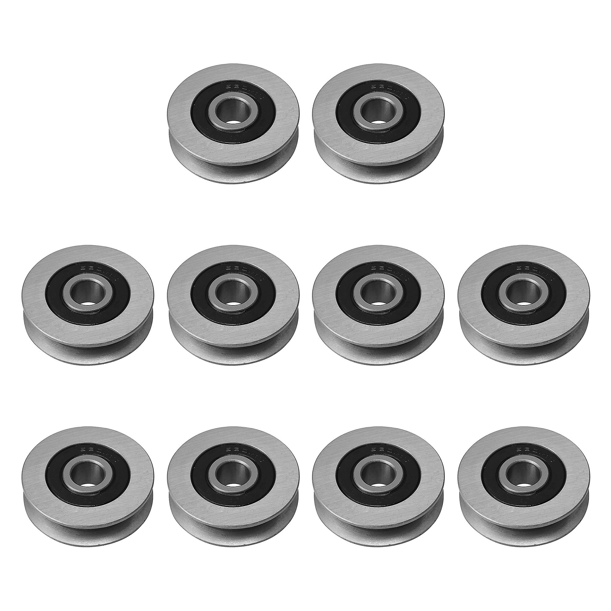 10Pcs U-Shape Cable Pulley Wheel Hardware Parts 12x50x13mm 1128lbs Load