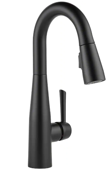 Delta Essa Single-Handle Bar Faucet with MagnaTite Docking in Matte Black