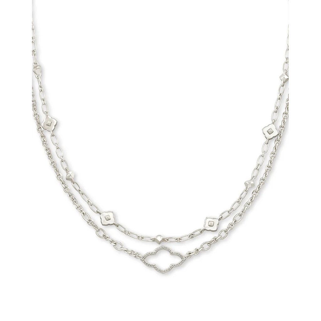 Kendra Scott  Abbie Multi Strand Necklace in Silver Rhodium