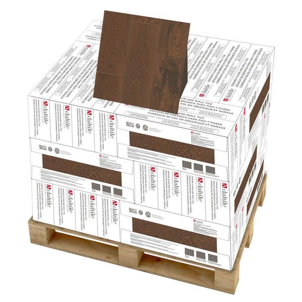 TrafficMaster Glenwood Cherry 7 in. x 20 in. Ceramic Floor and Wall Tile (392.04 sq. ft.  pallet) GW08720HDPL1P2