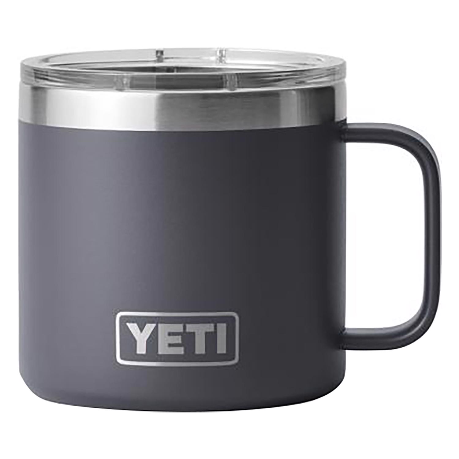 YETI Rambler 14 oz Charcoal BPA Free Mug with MagSlider Lid