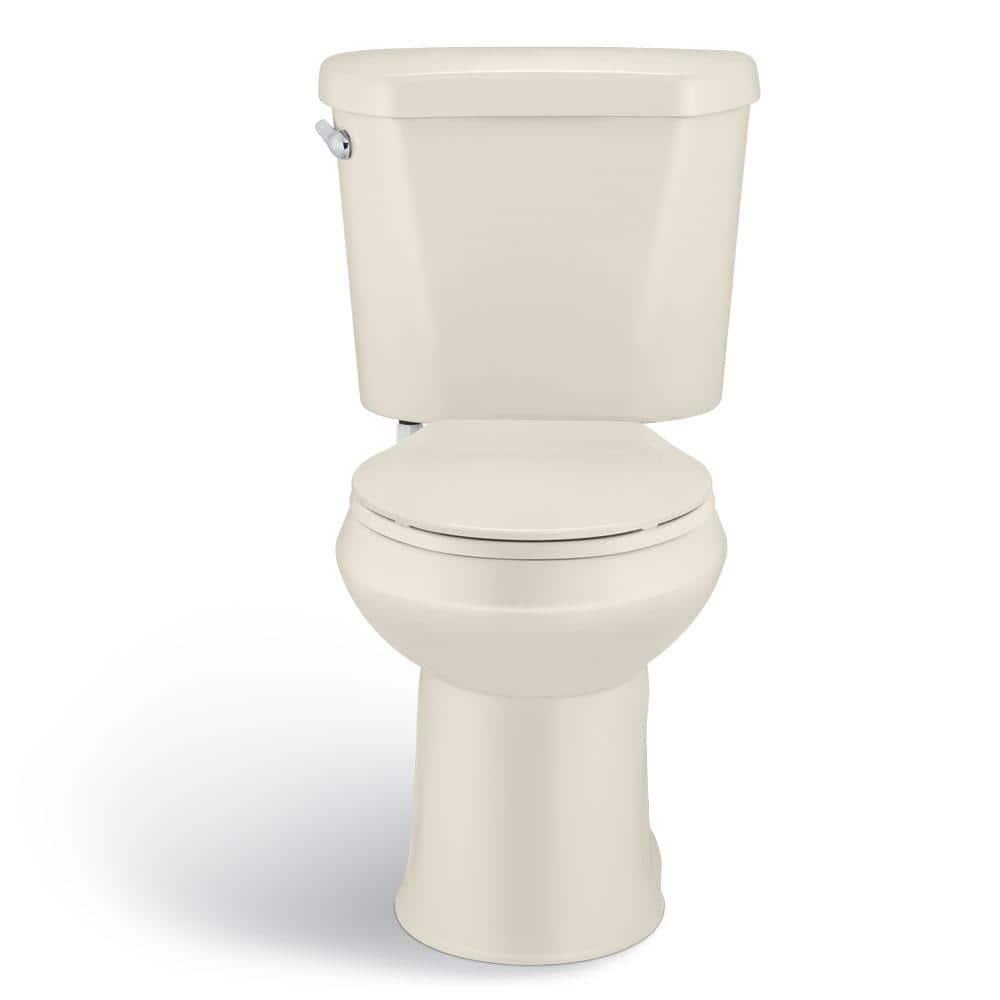 Glacier Bay 2piece 128 GPF High Efficiency Single Flush Elongated Toilet in Bone