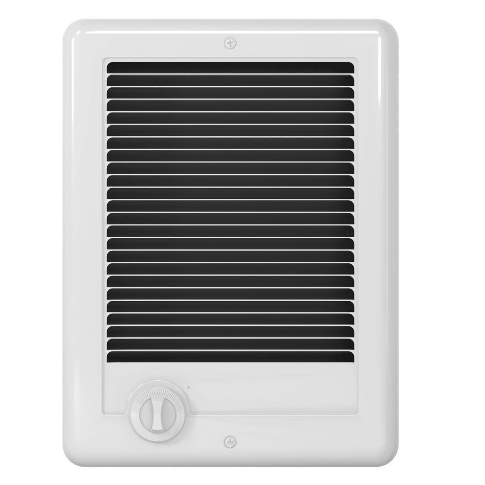 Cadet 120-volt 1500-watt Com-Pak In-wall Fan-forced Electric Heater in White with Thermostat CSC151TW